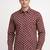 Mens maroon self design cotton fabric shirt full sleeves shirt collor
