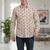 Mens cream self design cotton fabric shirt full sleeves shirt collor