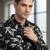 Mens black self design cotton fabric shirt full sleeves shirt collor
