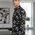 Mens black self design cotton fabric shirt full sleeves shirt collor