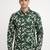 Mens green self design cotton fabric shirt full sleeves shirt collor