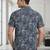 Mens cream self design cotton fabric shirt short sleeves shirt collor