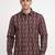 Mens multi self design cotton fabric shirt full sleeves shirt collor