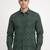Mens green self design cotton fabric shirt full sleeves shirt collor