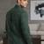 Mens green self design cotton fabric shirt full sleeves shirt collor