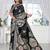 Black Banarasi Satin silk blend Saree with Heavy Zari & Traditional Thread Work | Wedding & Festive Wear