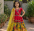Trendy Georgette Kediya Style Embroidery And Digital Printed Yellow Readymade Lehenga Choli