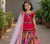 Trendy Georgette Kediya Style Embroidery And Digital Printed Pink Readymade Lehenga Choli