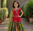 Trendy Georgette Kediya Style Embroidery And Digital Printed Green Readymade Lehenga Choli