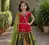Trendy Georgette Kediya Style Embroidery And Digital Printed Green Readymade Lehenga Choli