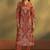 Rust viscose rayon printed straight co-ord set