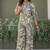 Multicolour viscose reyon printed top and pant co-ord set