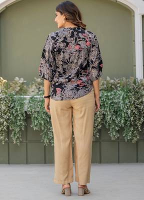 Multicolour viscose reyon printed top and pant co-ord set 2