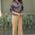 Multicolour viscose reyon printed top and pant co-ord set
