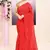 Women's red self sequins embellished cotton blend jamdani saree