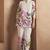 Off white pure cotton floral printed co-ord set for women