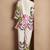 Off white pure cotton floral printed co-ord set for women