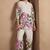 Off white pure cotton floral printed co-ord set for women