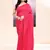 Women's pink self sequins embellished cotton blend jamdani saree