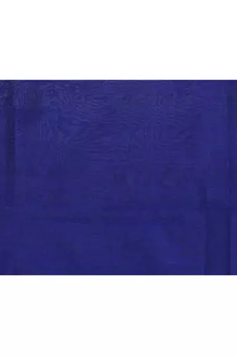 Women's blue sequins embellished cotton blend jamdani saree