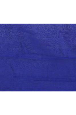 Women's blue embellished cotton blend jamdani saree 5