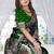  Bottle Green Banarasi Satin silk blend Saree with Silver Zari & Thread Work | Wedding & Festive Wear