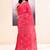 Women's pink embellished cotton blend jamdani saree