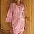 Women's light pink embroidered roman silk co-ord set
