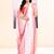 Women's white embellished cotton saree