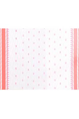 Women's white embellished cotton saree 5
