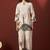 Off white pure cotton printed co-ord set for women