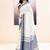 Women's white embellished cotton saree