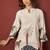 Off white pure cotton printed co-ord set for women