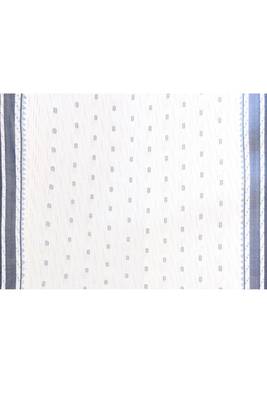 Women's white embellished cotton saree 5