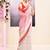 Women's baige embellished cotton saree