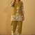 Mustard rayon floral printed co-ord set for women
