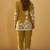 Mustard rayon floral printed co-ord set for women