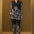 Black rayon floral printed co-ord set for women