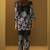 Black rayon floral printed co-ord set for women