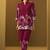 Red rayon floral printed co-ord set for women