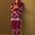Red rayon floral printed co-ord set for women