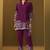 Maroon rayon floral printed co-ord set for women