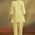 Women’s pure cotton yellow schiffli co-ord set