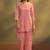 Women’s pure cotton pink schiffli co-ord set