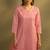 Women’s pure cotton pink schiffli co-ord set