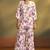 Women’s cream cotton blend printed co-ord set