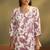 Women’s cream cotton blend printed co-ord set