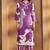 Purple viscose rayon printed straight co-ord set