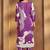 Purple viscose rayon printed straight co-ord set