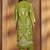 Green viscose rayon printed straight co-ord set